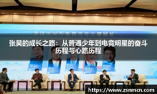 张昊的成长之路：从普通少年到电竞明星的奋斗历程与心路历程
